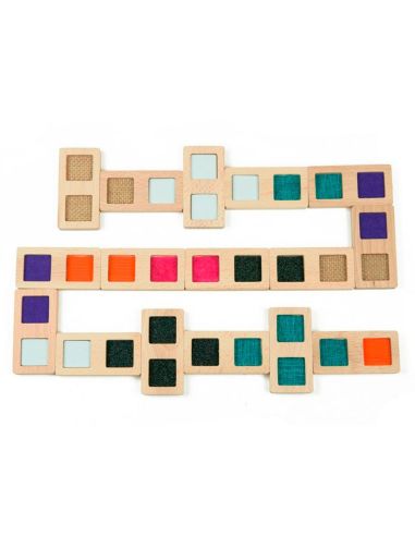 Juego Didactico Andreutoys Domino Sensorial Texturas Madera 28 Piezas|Libreriasalesiana