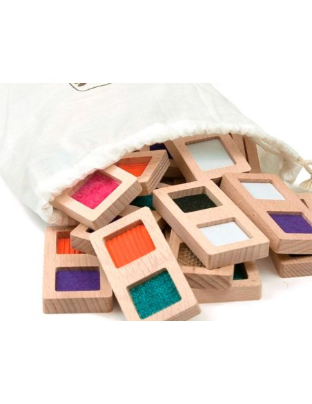 Juego Didactico Andreutoys Domino Sensorial Texturas Madera 28 Piezas|Libreriasalesiana