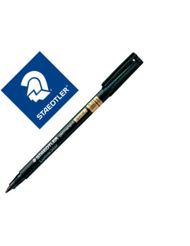 Rotulador Staedtler Lumocolor Retroproyeccion Punta De Fibra Permanente Special 319-9 Negro Punta Media