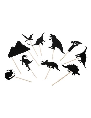Juego Mideer Titeres De Sombras Dinosaurios