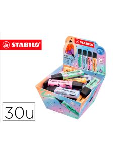 Rotulador Stabilo Boss Fluorescente Original Pastel By Ju Schnee Expositor De 30 Unidades Colores Surtidos