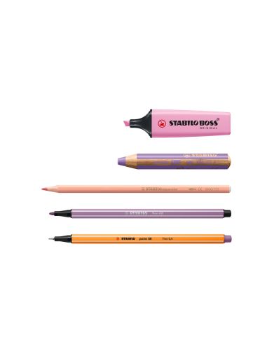 Set Stabilo Creativo Arty Line Pastel 50 Unidades Surtidas