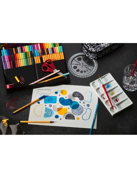 Rotulador Stabilo Acuarelable Pen 68/88 Arty Line Hero Estuche De Carton De 68 Unidades Surtidas