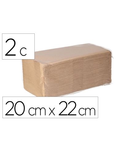 Toalla Secamanos Bunzl Greensource Nature Celulosa Reciclada Plegado V 2 Capas 20X22 Cm Caja De 20 Paquetes