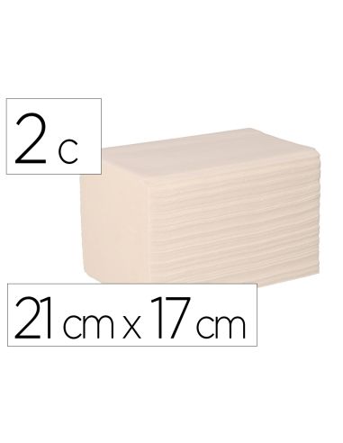 Servilleta Bunzl Greensource Celulosa Blanca Plegado Zig-Zag 2 Capas 21X17 Cm Caja De 9000 Unidades