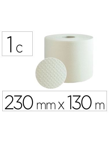 Papel Secamanos Bunzl Greensource Air Laid 1 Capa Celulosa Blanca 230 Mm X 130 Mt Paquete De 2 Rollos