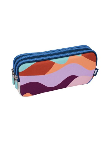 Bolso Escolar Portatodo Milan The Fun Multicolor 3 Cremalleras 220X80X100 Mm