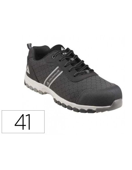 Zapato De Seguridad Deltaplus Boston Deportivo Poliester Con Refuerzo Tpu Suela Sellada Negro Talla 41