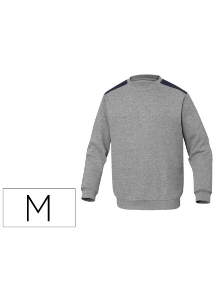 Sudadera Deltaplus Sweat Olino Con Refuerzo En Espalda Y Codos Gris Talla M