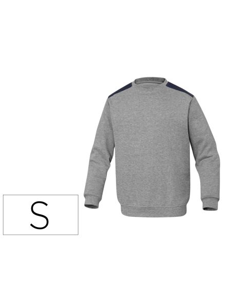 Sudadera Deltaplus Sweat Olino Con Refuerzo En Espalda Y Codos Gris Talla S
