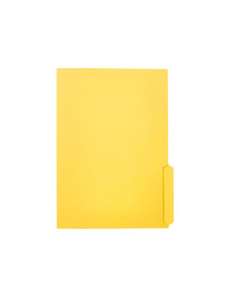 Subcarpeta Cartulina Liderpapel Folio Pestaña Derecha 240G/M2 Amarillo