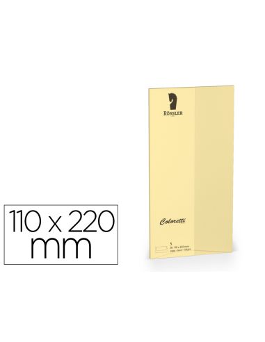 Sobre Rossler Coloretti Dl Americano Color Marron Arena 110X220 Mm Pack De 5 Unidades