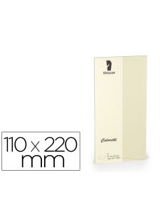 Sobre Rossler Coloretti Dl Americano Color Marmol Crema 110X220 Mm Pack De 5 Unidades