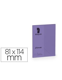 Sobre Rossler Coloretti C7 Color Lila 81X114 Mm Pack De 5 Unidades