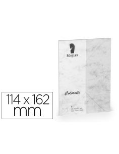 Sobre Rossler Coloretti C6 Ministro Color Marmol Gris 114X162 Mm Pack De 5 Unidades