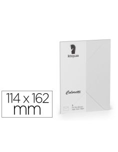 Sobre Rossler Coloretti C6 Ministro Color Gris Claro 114X162 Mm Pack De 5 Unidades