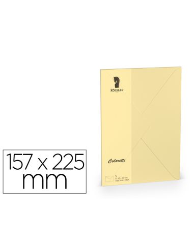 Sobre Rossler Coloretti C5 Color Marron Arena 157X225 Mm Pack De 5 Unidades