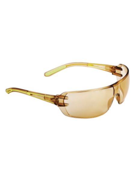 Gafas Deltaplus De Proteccion Policarbonato Monobloque Av-Ar-As-Uv400 Color Marron