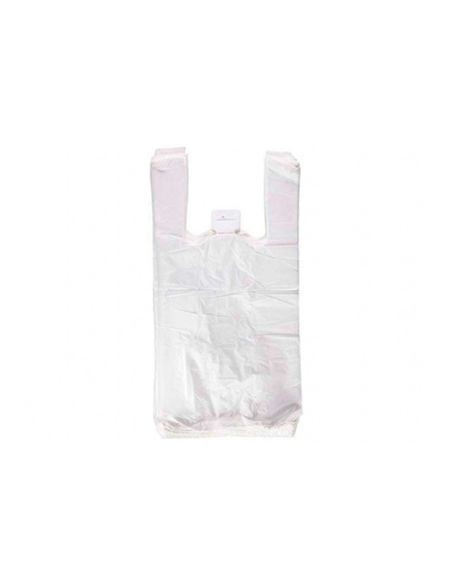 Bolsa Camiseta Reciclada 70% Blanca 50 Mc 35X50 Cm Apta Legislacion De Bolsas 2021