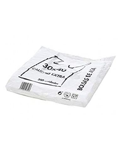Bolsa Camiseta Reciclada 70% Blanca 50 Mc 35X50 Cm Apta Legislacion De Bolsas 2021