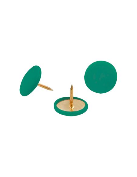 Chincheta Lismania Office Color Verde Caja De 100 Unidades