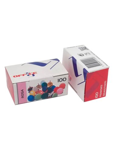Chincheta Lismania Office Color Rosa Caja De 100 Unidades