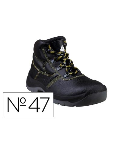 Botas Deltaplus De Seguridad Piel Crupon Pigmentada Suela Pu Bi-Densidad Color Negro Talla 47
