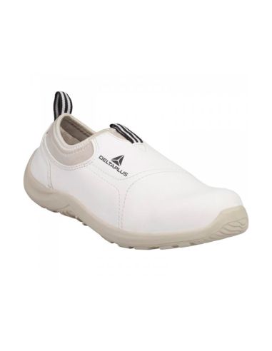 Zapatos De Seguridad Deltaplus Microfibra Pu Suela Pu Mono-Densidad Color Blanco Talla 37