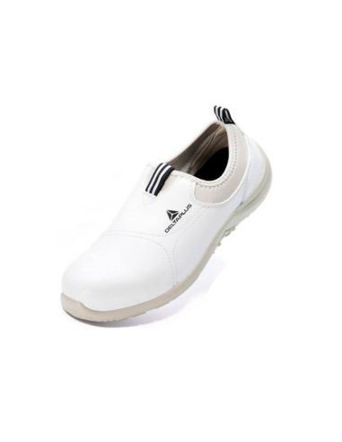 Zapatos De Seguridad Deltaplus Microfibra Pu Suela Pu Mono-Densidad Color Blanco Talla 37