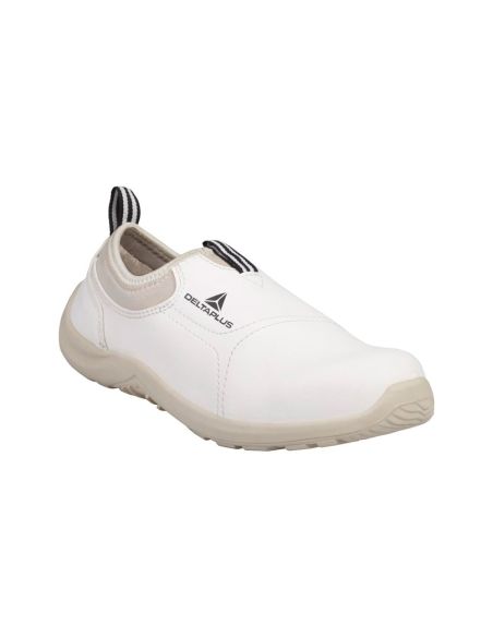 Zapatos De Seguridad Deltaplus Microfibra Pu Suela Pu Mono-Densidad Color Blanco Talla 36