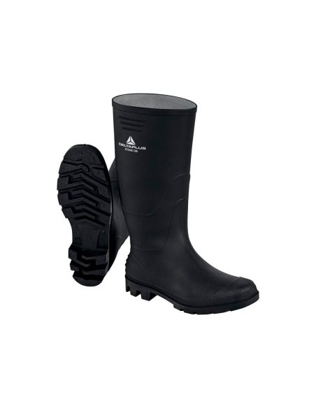Botas Deltaplus De Seguridad Stone Pvc Negro Suela De Tacos Talla 38