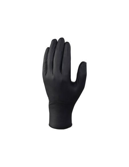 Guantes De Nitrilo Deltaplus No Empolvado Desechable Talla 10 Color Negro Caja De 100 Unidades