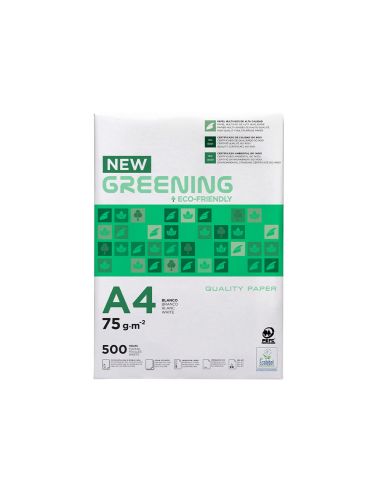 Papel Fotocopiadora Greening Din A4 75 Gramos Paquete De 500 Hojas