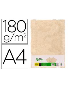 Papel Pergamino Liderpapel Din A4 Con Bordes 180 Gr Color Crema Paquete De 50 Hojas