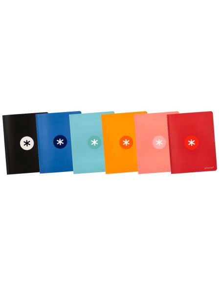 Libreta Antartik A5+ Plus Cosida 48 Hojas 90Gr Cuadro 5Mm Con Margen 6 Colores Surtidos|Libreriasalesiana