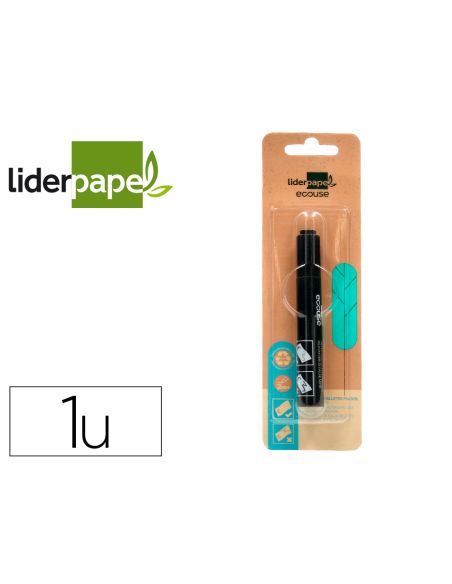 Rotulador Liderpapel Ecouse Detector De Billetes Falsos Cuerpo Plastico 100% Reciclado En Blister