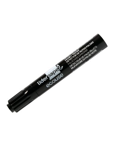 Rotulador Liderpapel Ecouse Detector De Billetes Falsos Cuerpo Plastico 100% Reciclado En Blister