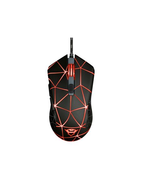 Raton Trust Gxt133 Locx Gaming Optico Luces Led 800-4000 Ppp 6 Botones Usb 2.0 Cable 1,80 M Color Negro