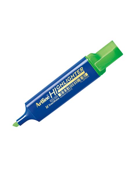 Rotulador Artline Fluorescente Eks-600 Verde Punta Biselada