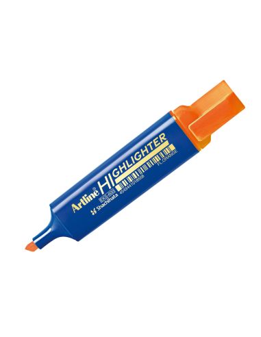Rotulador Artline Fluorescente Eks-600 Naranja Punta Biselada