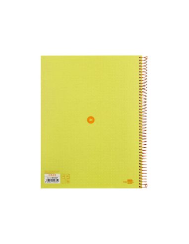 Cuaderno Espiral A4 Micro Antartik Dots Tapa Forrada 80H 90 Gr Rayado Puntos 1 Banda 4 Taladros Amarillo|Libreriasalesiana