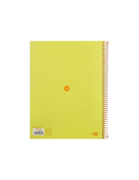 Cuaderno Espiral A4 Micro Antartik Dots Tapa Forrada 80H 90 Gr Rayado Puntos 1 Banda 4 Taladros Amarillo|Libreriasalesiana