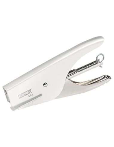 Grapadora Rapid De Tenaza S51 Metalica Capacidad De Grapado 15 Hojas Usa Grapas 21/4 Cromada