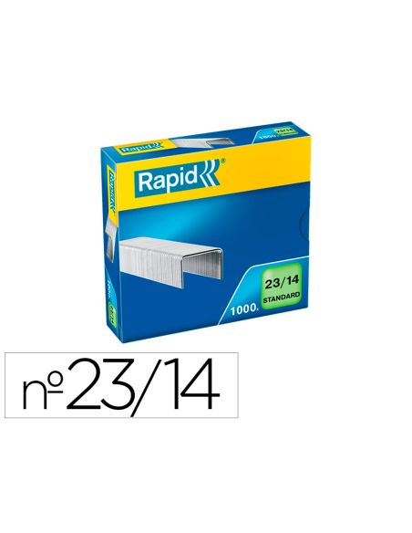 Grapas Rapid 23/14 Mm Galvanizada Caja De 1000 Unidades