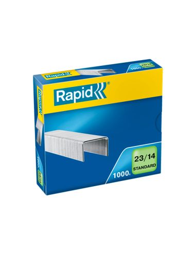 Grapas Rapid 23/14 Mm Galvanizada Caja De 1000 Unidades