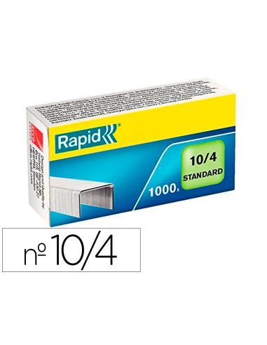 Grapas Rapid 10/4 Mm Galvanizada Caja De 1000 Unidades