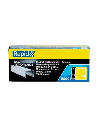 Grapas Rapid 13/14 Mm Galvanizada Caja De 5000 Unidades