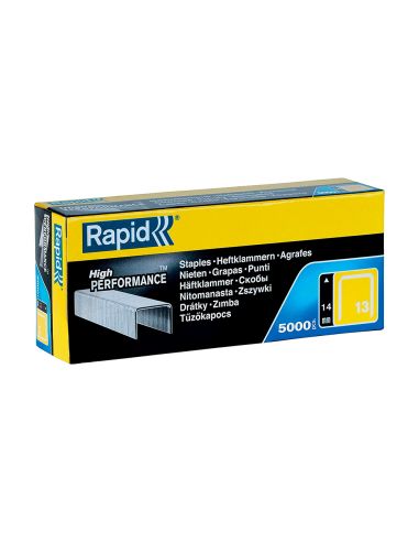 Grapas Rapid 13/14 Mm Galvanizada Caja De 5000 Unidades