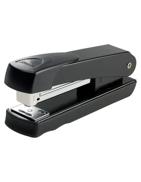 Grapadora Rexel Meteor Metalica Capacidad De Grapado 20 Hojas Usa Grapas 24/6 Y 26/6 Color Negro