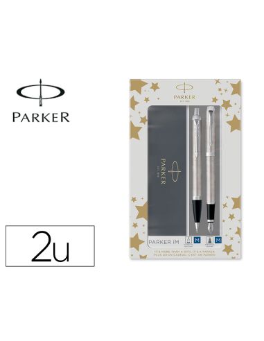 Juego Parker Im Essential Acero Ct Boligrafo + Pluma